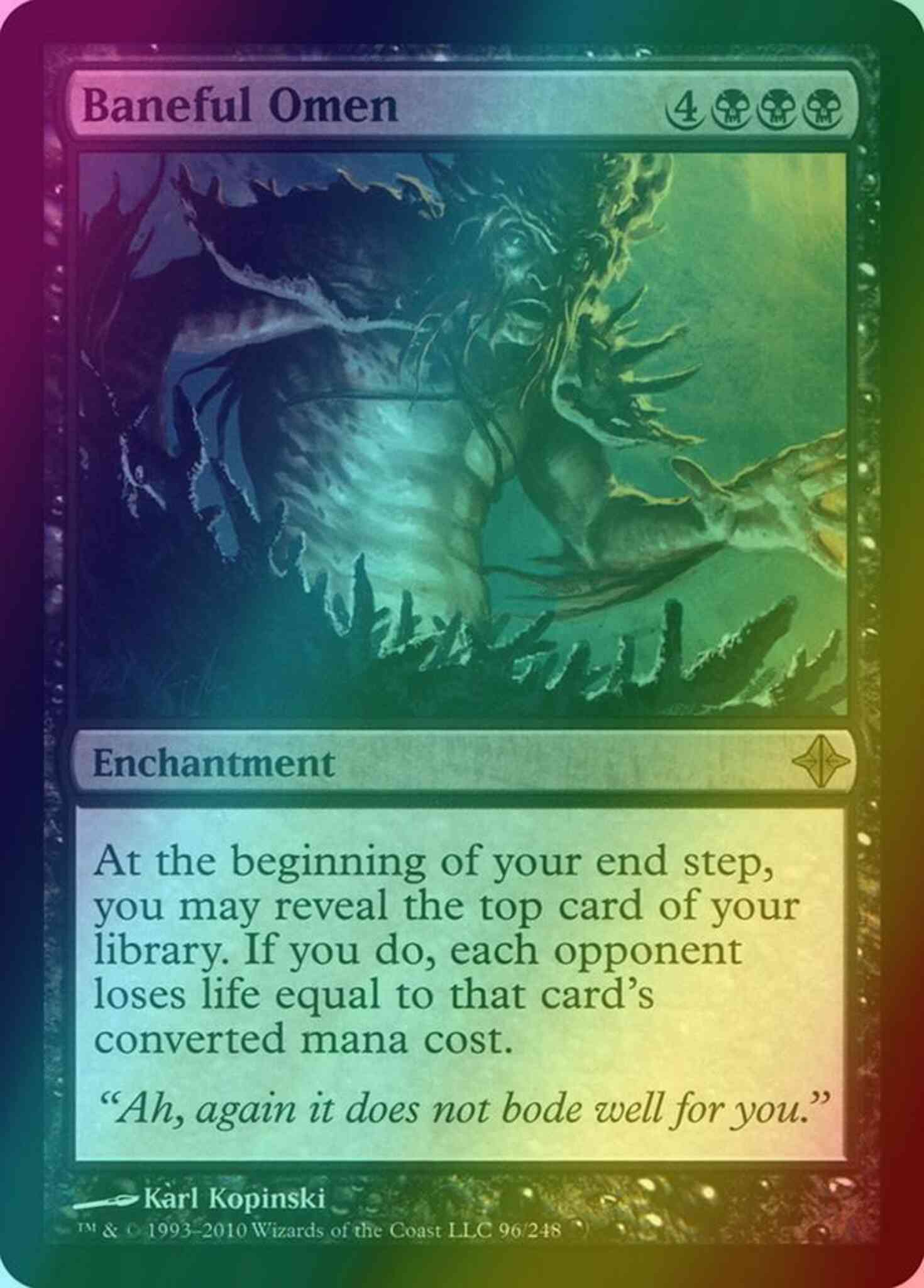 Baneful Omen [96] [Rise Of The Eldrazi] [Foil]