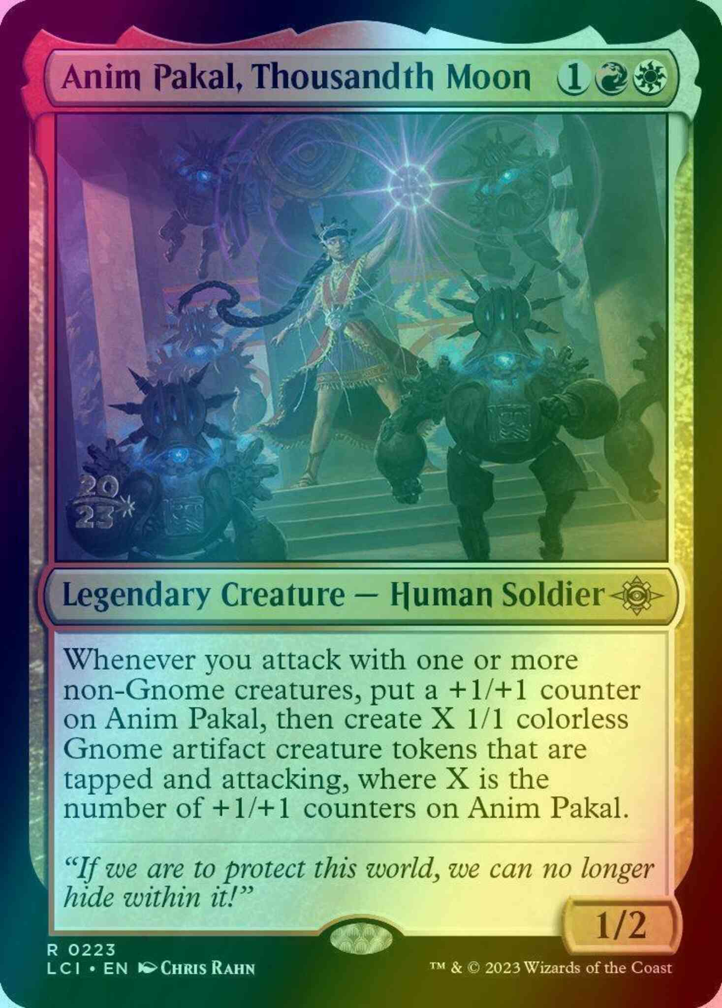 Anim Pakal, Thousandth Moon [223s] [Prerelease] [The Lost Caverns of Ixalan: Promos] [Foil]