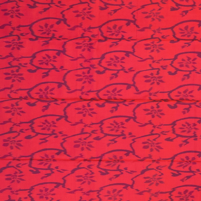 Dark Green Handloom Soft Silk Saree With Butta & Red Border-Dark Green