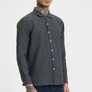Grey Crinkle Shirt