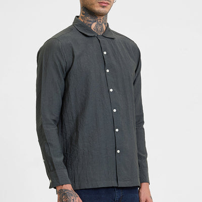 Grey Crinkle Shirt