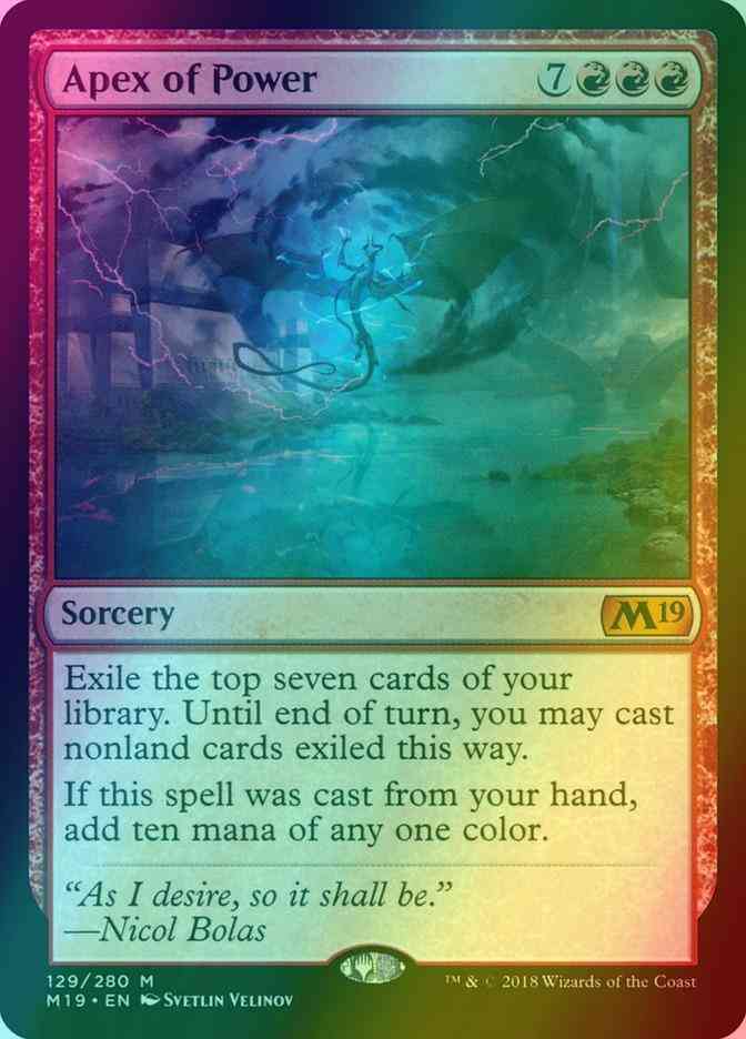 Apex of Power [129] [Core Set 2019] [Foil]