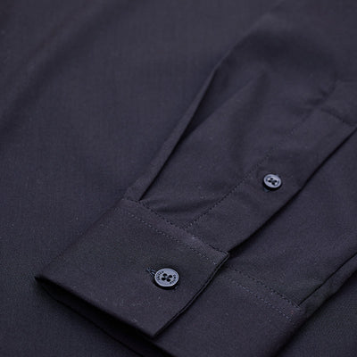 Black Slim Fit Stretch Shirt