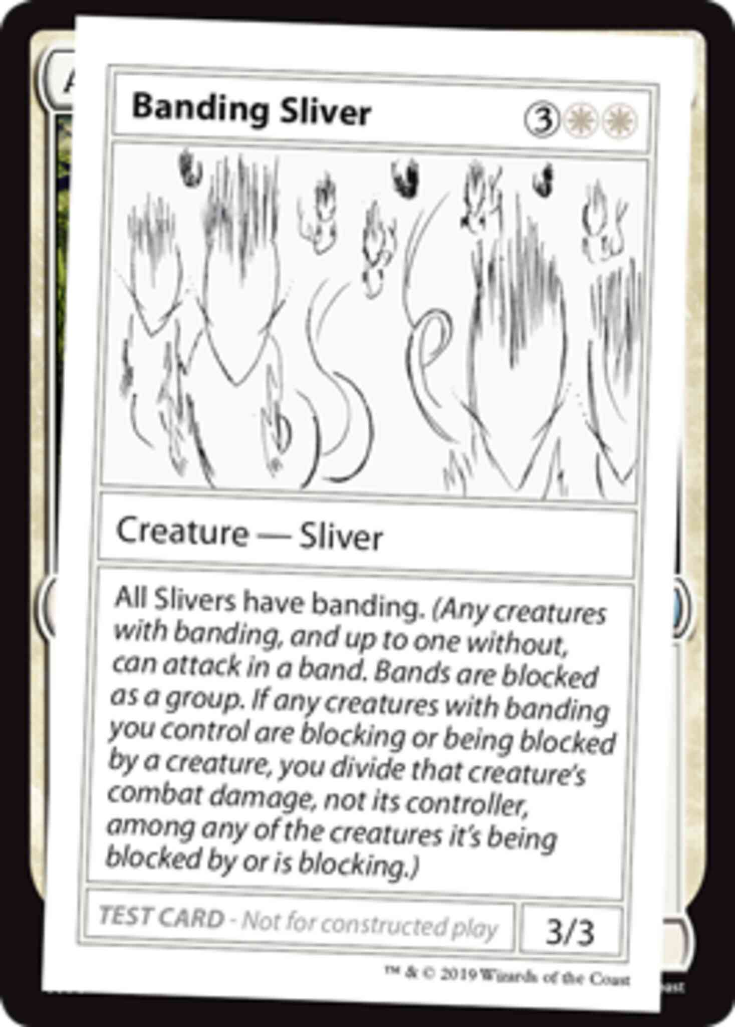 Banding Sliver - No Symbol [2] [Mystery Booster Playtest Cards 2021] [Non-Foil]