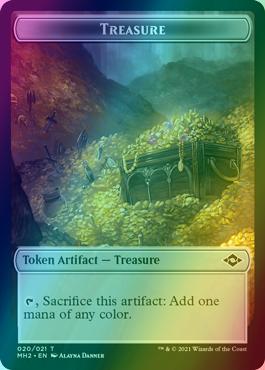 Beast Token (09) // Treasure Token (20) [Modern Horizons 2 Tokens] [Foil]