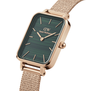Quadro Pressed Melrose Green & Rose Gold