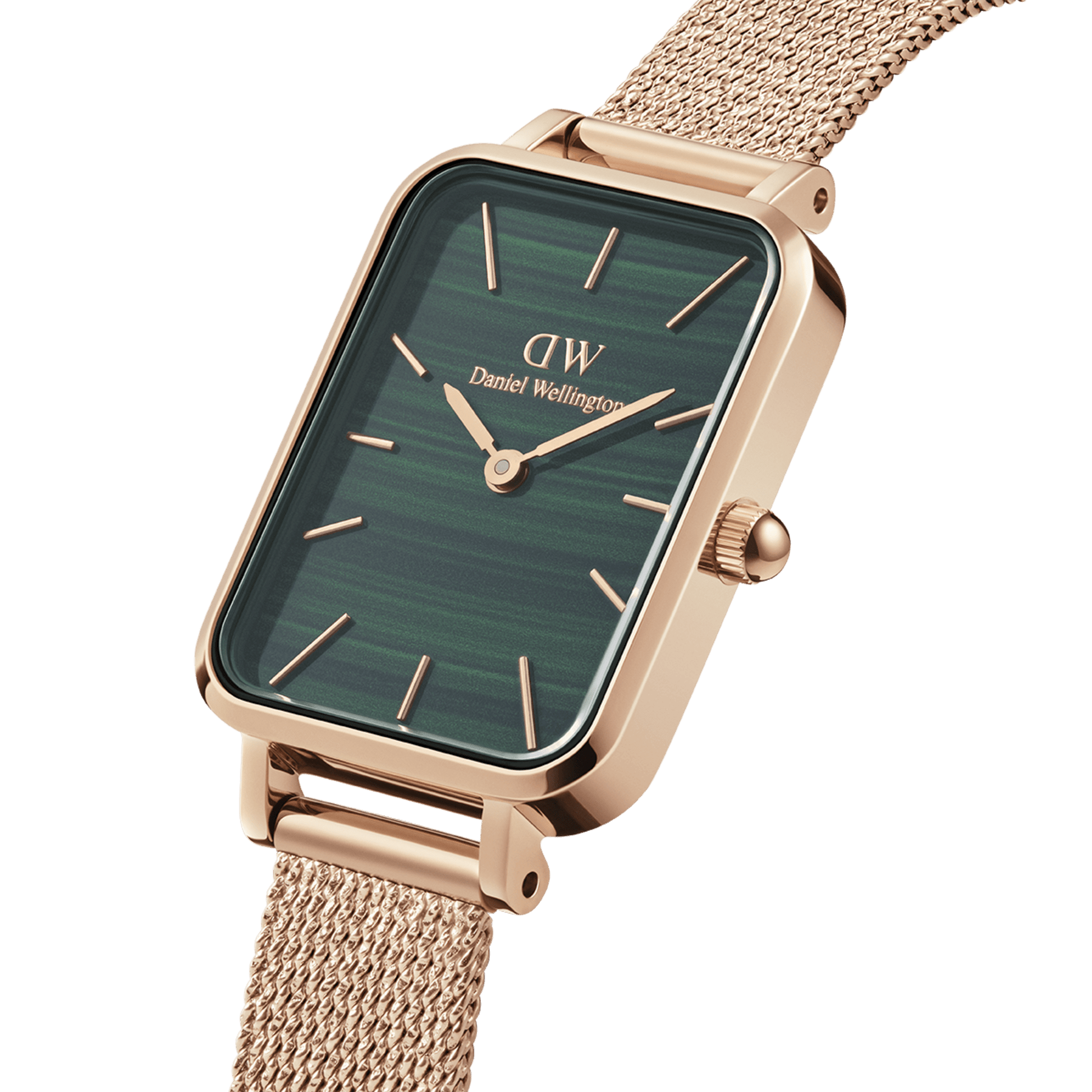 Quadro Pressed Melrose Green & Rose Gold