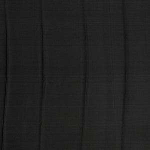 Orange Mysore Plain Crepe Silk Saree With Black Border