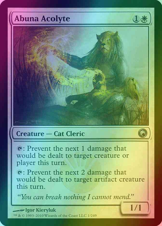 Abuna Acolyte [1] [Scars Of Mirrodin] [Foil]