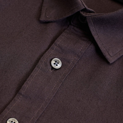 Dark Brown Slim Fit Shirt
