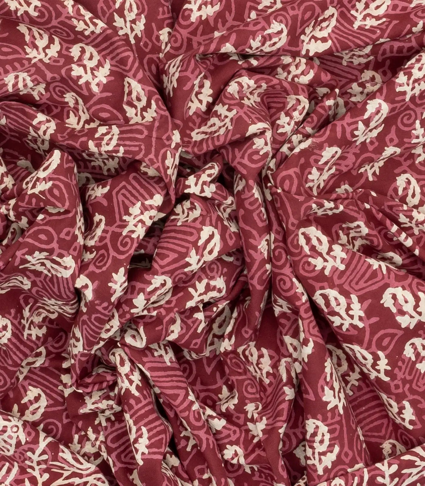 Dark Brown Woven Jaipur Cotton Saree Printed With Floral  Motifs