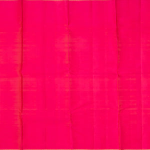 Hot Pink Handloom Kanchipuram Silk Saree With Annam Chakaram Buttas
