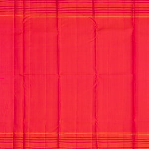 Lilac Handloom Kanchipuram Korvai Silk Saree With Zari Stripes