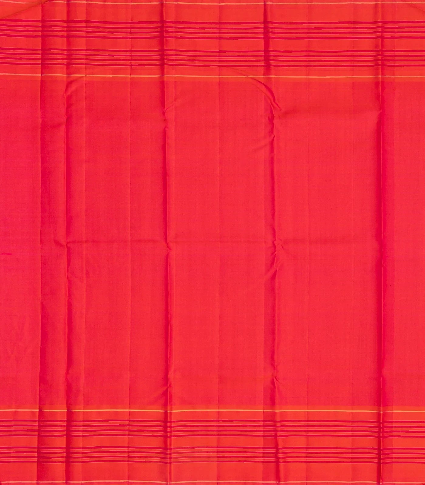 Lilac Handloom Kanchipuram Korvai Silk Saree With Zari Stripes