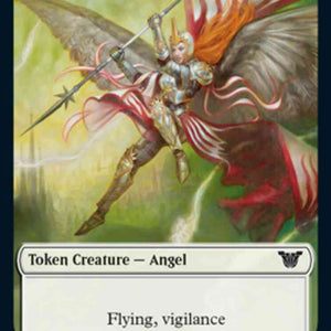 Angel Token (02) // Elephant Token (08) [Kamigawa: Neon Dynasty: Commander: Tokens] [Non-Foil]