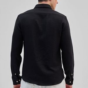 Black Textured Shirt