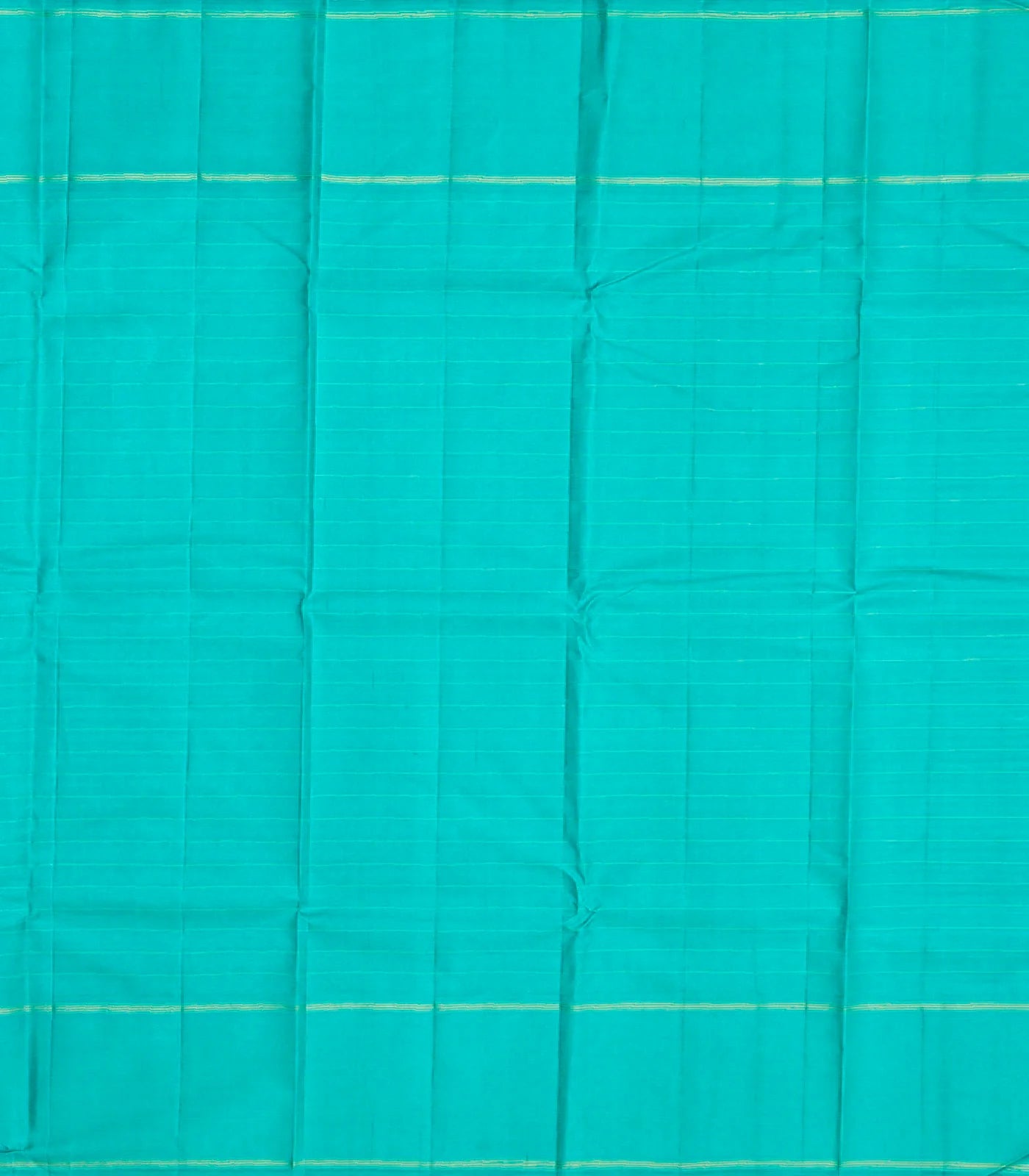 Blue Handloom Korvai Kanchipuram Silk Saree With Checks