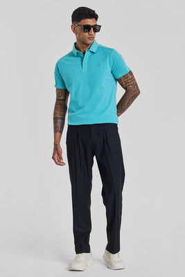 Believe Turquoise Polo T-Shirt
