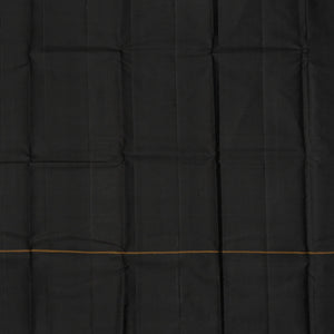 Yellow Handloom Kanchipuram Korvai Silk Saree With Black Border