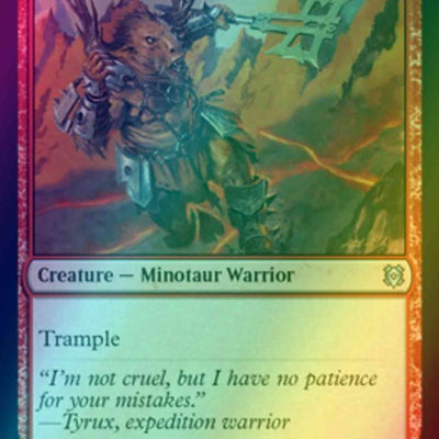 Akoum Warrior // Akoum Teeth [134] [Zendikar Rising] [Foil]