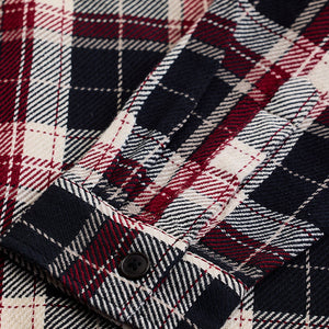 Black Double Pocket Flannel Overshirt