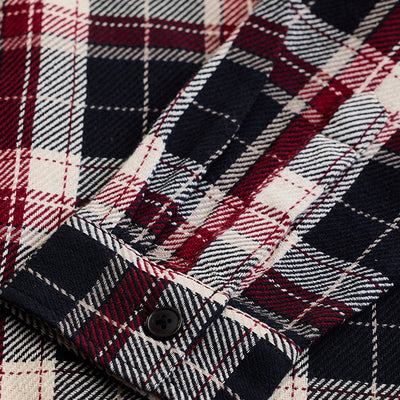 Black Double Pocket Flannel Overshirt