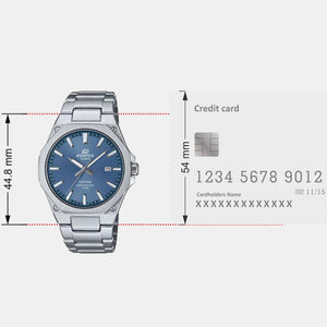 Edifice Men Quartz Blue Dial Analog Stainless Steel Watch ED602