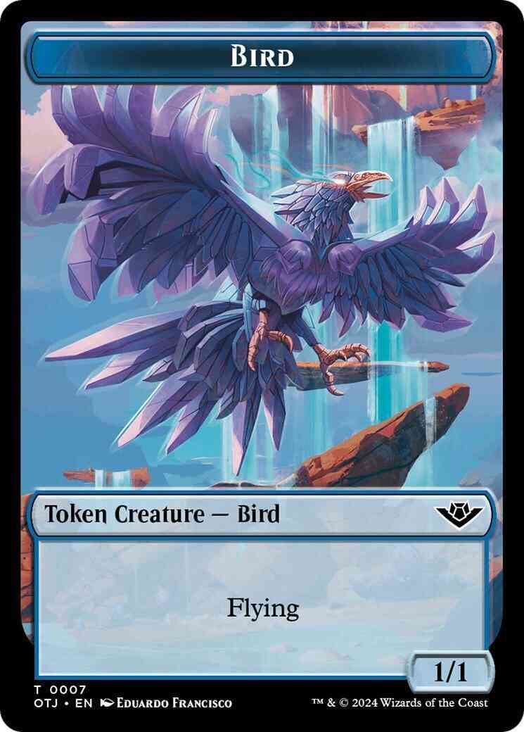 Bird Token (07) // Plot Token (20) [Outlaws of Thunder Junction: Tokens] [Non-Foil]