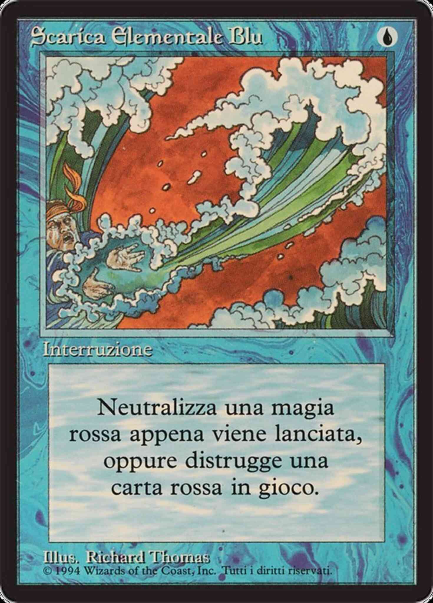 Blue Elemental Blast - Italian [49] [Foreign Black Border: Italian] [Non-Foil]