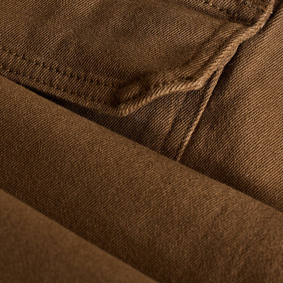 Brown Slim Fit Cargo Jeans