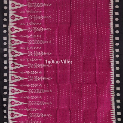 Purple Black Odisha Ikat Contemporary Silk Saree