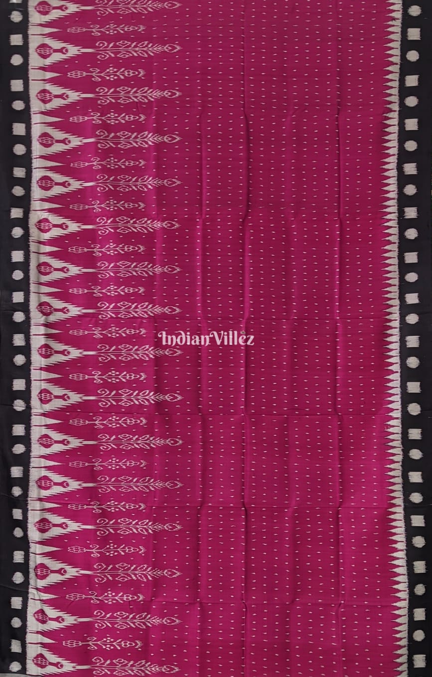 Purple Black Odisha Ikat Contemporary Silk Saree