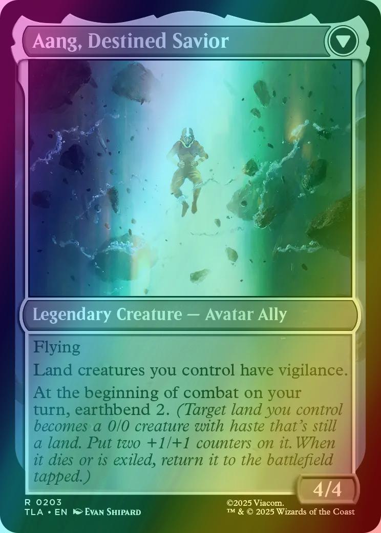 Aang, at the Crossroads // Aang, Destined Savior [203] [Avatar: The Last Airbender] [Foil]
