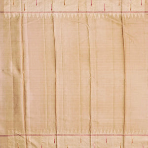 Bubblegum Pink Handloom Kanchipuram Korvai Silk Saree With Checks