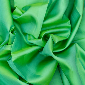 Aquamarine Handloom Kanchipuram Korvai Silk Saree With Contrast Border