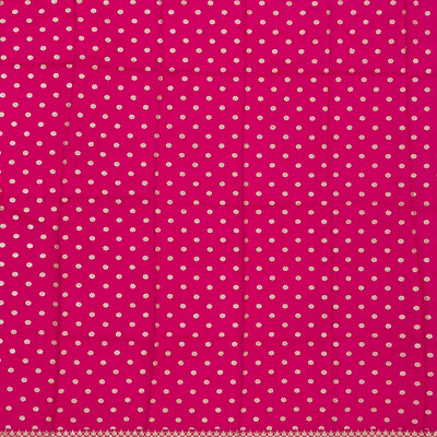 Pink Woven Georgette Saree With Floral Embroidery