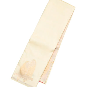 Cream Handloom Kanchipuram Silk Saree With Bird Motifs