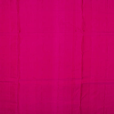 Pink Handloom Soft Silk Saree With Floral Vine Motifs -Pink