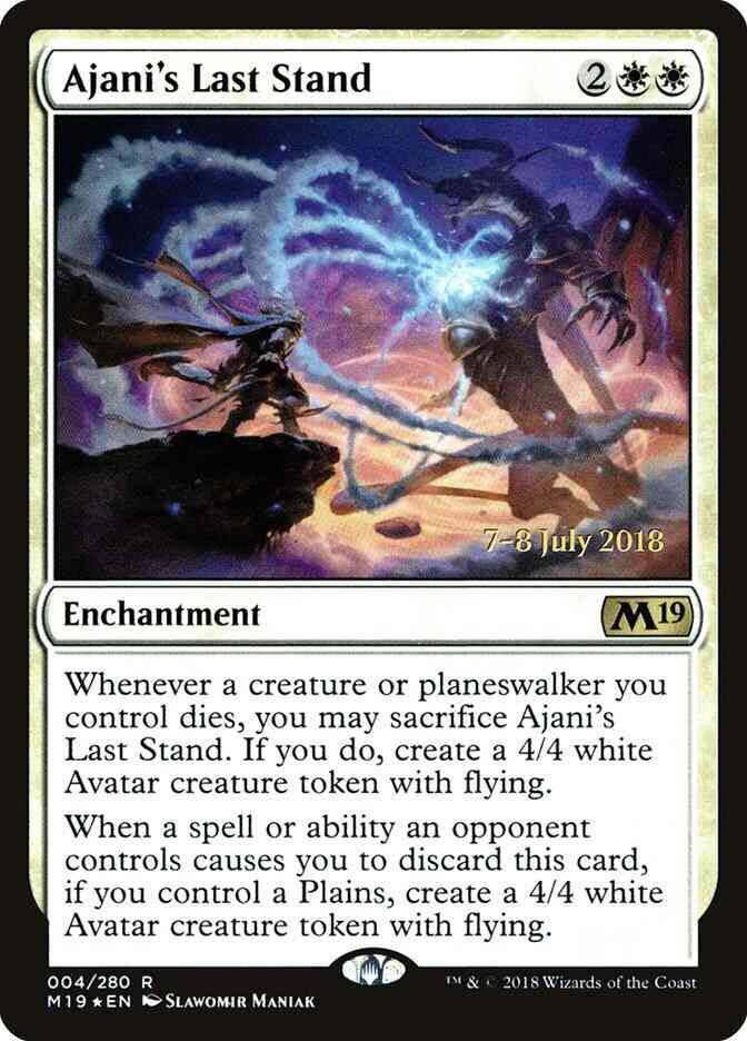 Ajani's Last Stand [4s] [Core Set 2019 Promos] [Foil]