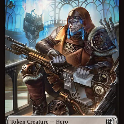 Bird Token (04) // Hero Token (04) [FIC/FIN Set Symbol] [FINAL FANTASY: Commander: Tokens] [Non-Foil]