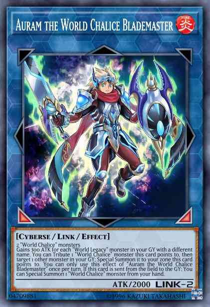 Auram the World Chalice Blademaster - COTD-EN049 - Super Rare - Unlimited