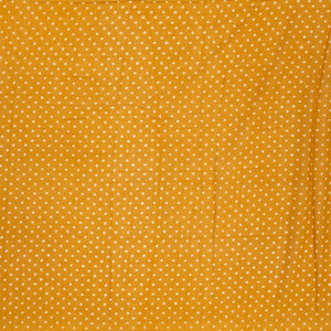 Oil Mustard Woven Jaipur Cotton Saree With Printed Floral Motifs