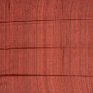 Coral Red Handloom Tussar Silk Saree With Printed Tribal Motifs