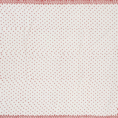 Red Woven Jaipur Cotton Saree Printed And White Floral Motifs