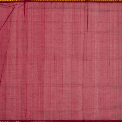 Light Green Handloom Silk Cotton Saree With Checks