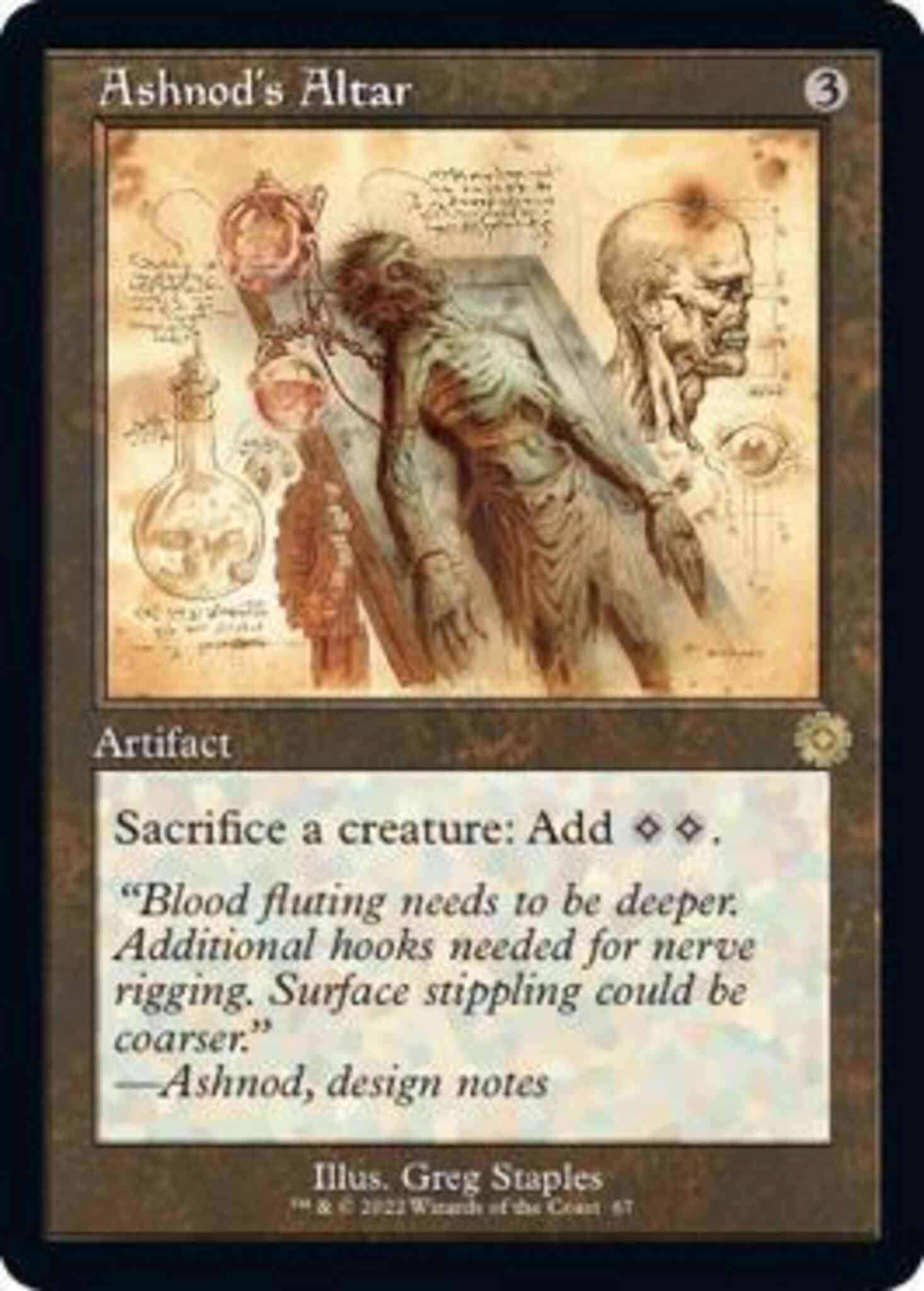 Ashnod's Altar [67] [Retro Frame] [Schematic] [The Brothers' War Retro Artifacts] [Non-Foil]