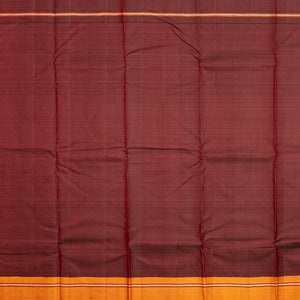 Grey Handloom Kanchipuram Korvai Silk Saree With Ganga Jamuna border