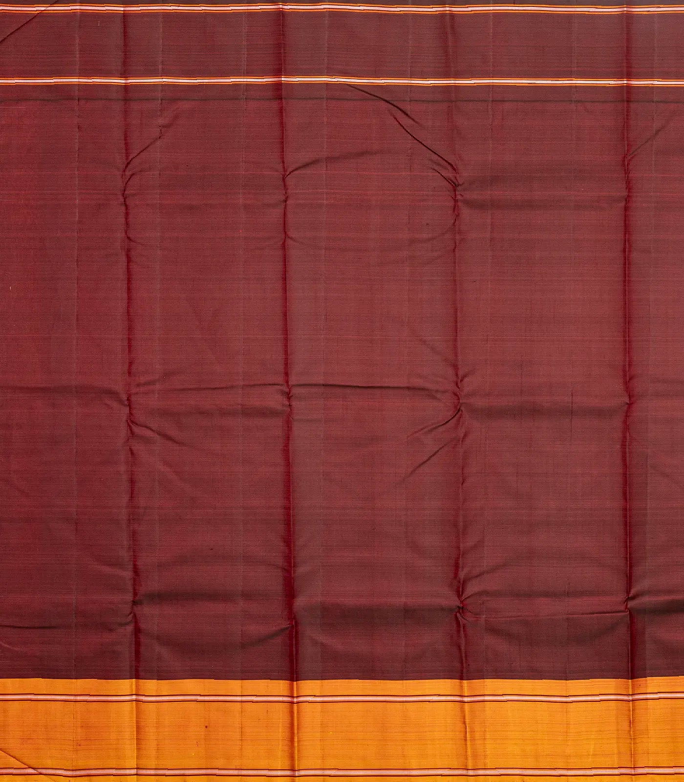 Grey Handloom Kanchipuram Korvai Silk Saree With Ganga Jamuna border