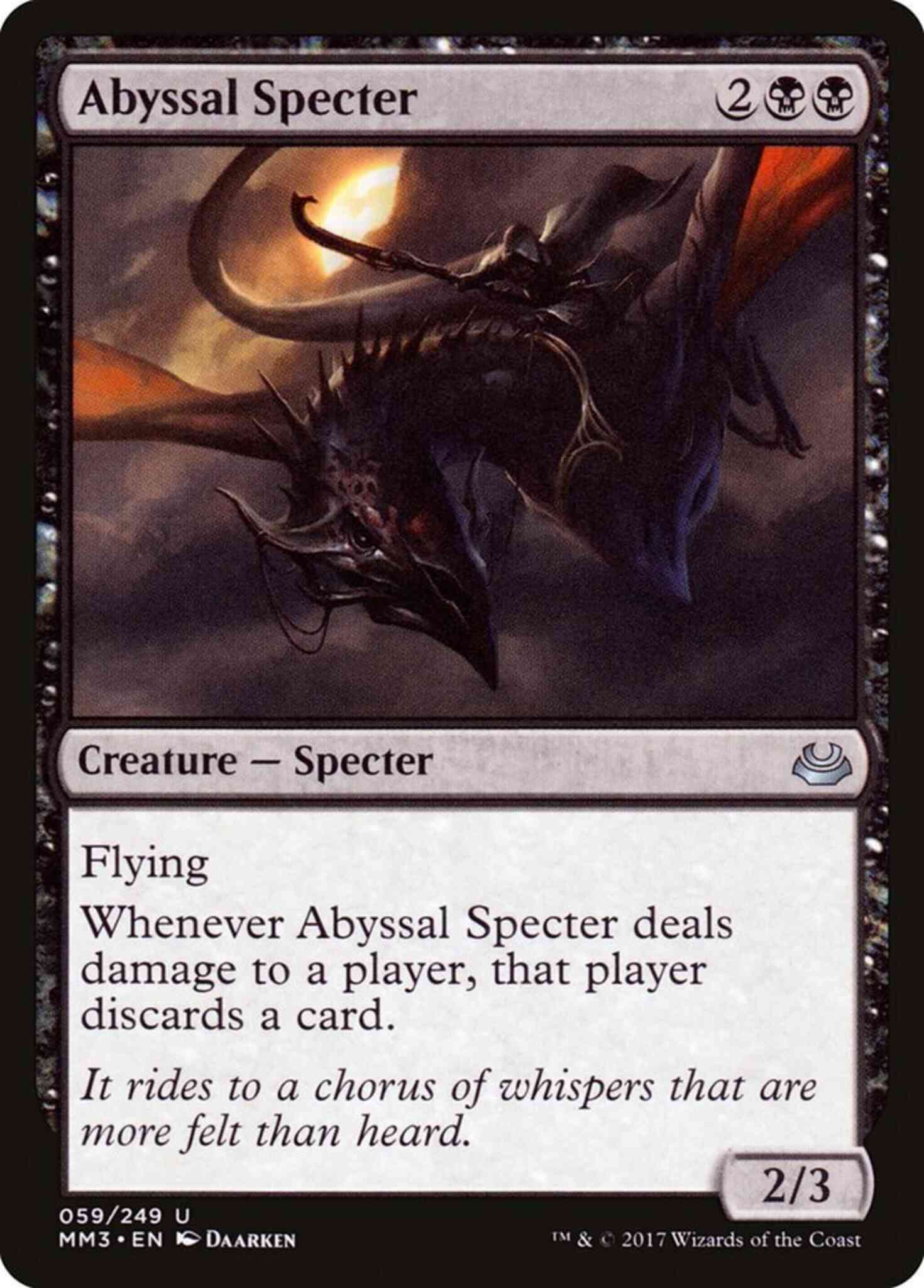 Abyssal Specter [59] [Modern Masters 2017] [Non-Foil]