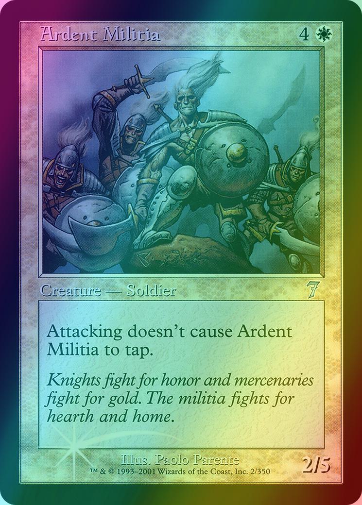 Ardent Militia [2x] [Seventh Edition] [Foil]